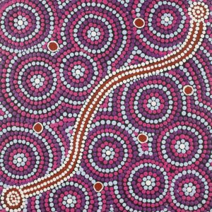Ngurlu Jukurrpa (Native Seed Dreaming) by Nikesha Nakamarra Langdon