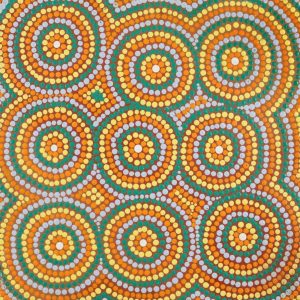 Ngurlu Jukurrpa (Native Seed Dreaming) by Nikesha Nakamarra Langdon