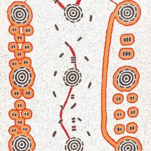 Pamapardu Jukurrpa (Flying Ant Dreaming)  - Warntungurru by Kara Napangardi Ross