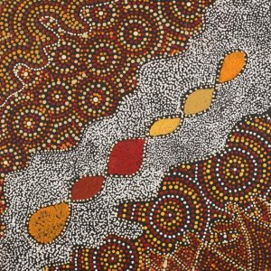 Wanakiji Jukurrpa (Bush Tomato Dreaming) by Selma Napanangka Tasman
