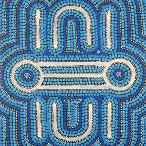 Ngapa Jukurrpa (Water Dreaming)  -  Puyurru by Shekina Nangala Sampson