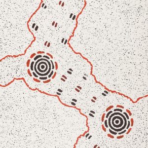 Janganpa Jukurrpa (Brush-tail Possum Dreaming)-  Mawurrji by Kara Napangardi Ross