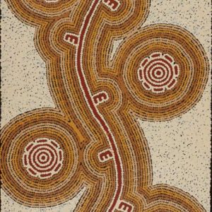 Pamapardu Jukurrpa (Flying Ant Dreaming)  - Warntungurru by Mickaela Napangardi Lankin