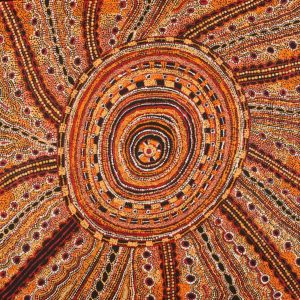 Ngapa Jukurrpa (Water Dreaming)  -  Pirlinyarnu by Sabrina Nangala Robertson