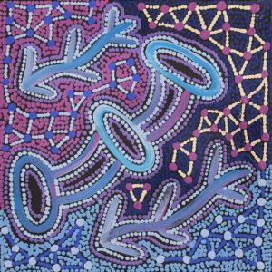 Warlukurlangu Jukurrpa (Fire country Dreaming) by Theo (Faye) Nangala Hudson