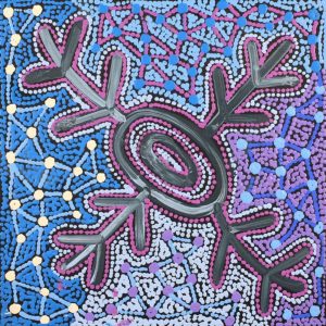 Warlukurlangu Jukurrpa (Fire country Dreaming) by Theo (Faye) Nangala Hudson