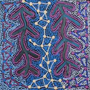 Warlukurlangu Jukurrpa (Fire country Dreaming) by Theo (Faye) Nangala Hudson