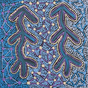 Warlukurlangu Jukurrpa (Fire country Dreaming) by Theo (Faye) Nangala Hudson