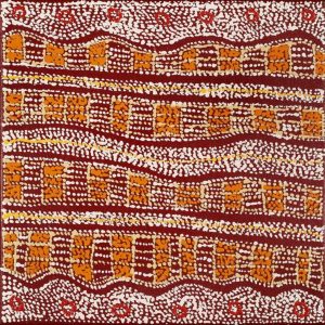 Ngapa Jukurrpa (Water Dreaming)  -  Pirlinyarnu by Sabrina Nangala Robertson