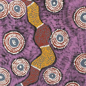 Warna Jukurrpa (Snake Dreaming) by Jacinta Napaljarri White