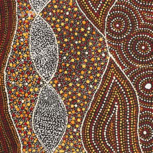 Wanakiji Jukurrpa (Bush Tomato Dreaming) by Selma Napanangka Tasman