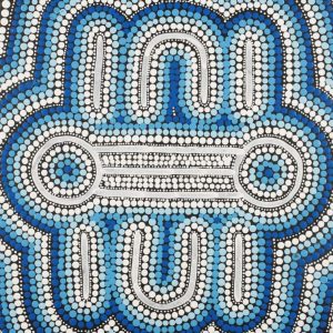 Ngapa Jukurrpa (Water Dreaming)  -  Puyurru by Shekina Nangala Sampson