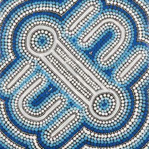 Ngapa Jukurrpa (Water Dreaming)  -  Puyurru by Shekina Nangala Sampson