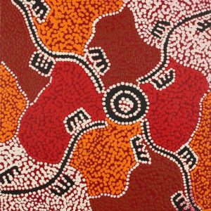 Wardapi Jukurrpa (Goanna Dreaming) - Yarripilangu by Sebastian Japanangka Williams