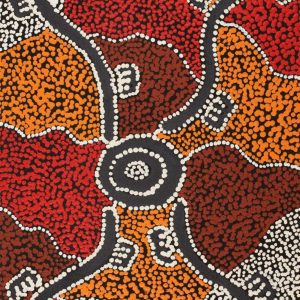 Napaljarri-warnu Jukurrpa (Seven Sisters Dreaming) by Sebastian Japanangka Williams