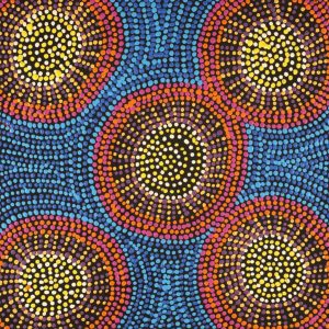 Jintiparnta Jukurrpa (Desert Truffle Dreaming) - Mina Mina by Tina Napangardi Martin