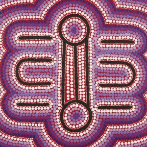 Ngapa Jukurrpa (Water Dreaming)  -  Puyurru by Shekina Nangala Sampson
