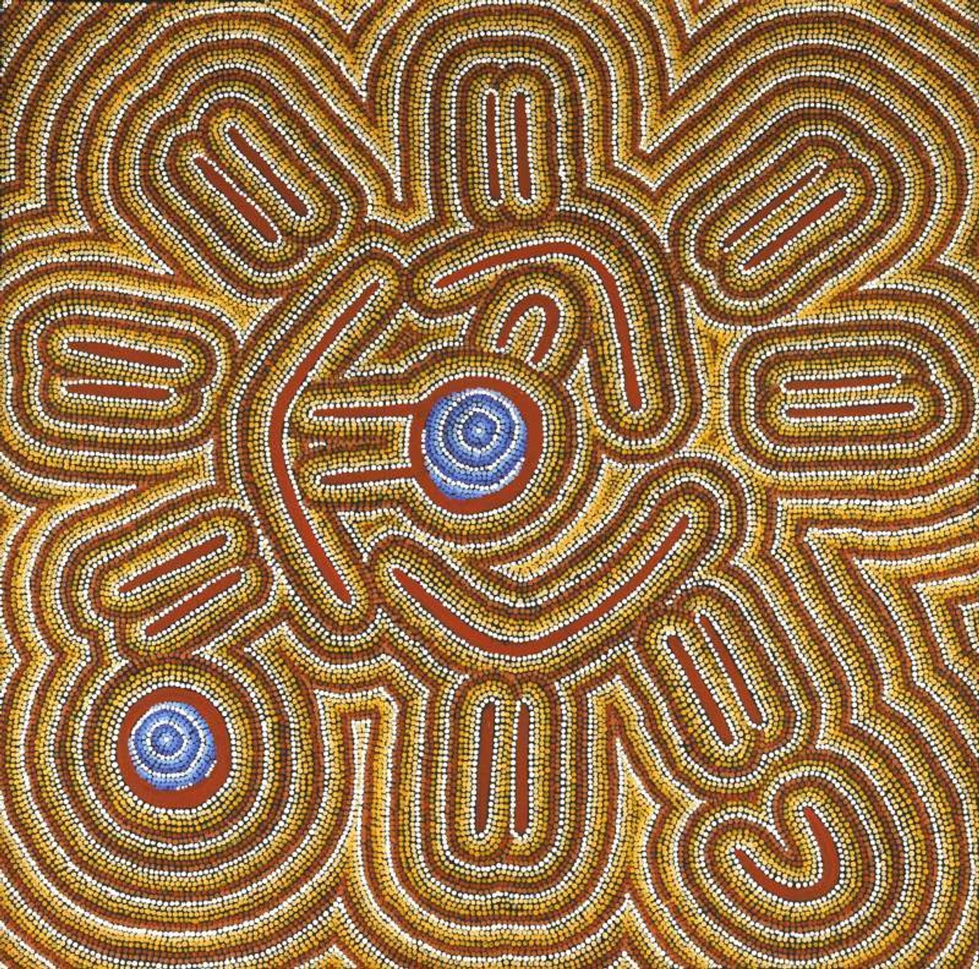 Watiya-warnu Jukurrpa (Seed Dreaming) by Jason Japaljarri Woods
