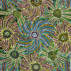 Ngapa Jukurrpa (Water Dreaming)  -  Puyurru by Evelyn Nangala Robertson