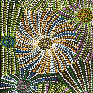 Ngapa Jukurrpa (Water Dreaming)  -  Puyurru by Evelyn Nangala Robertson