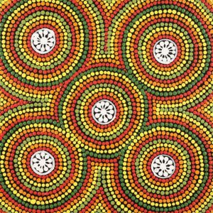 Ngurlu Jukurrpa (Native Seed Dreaming) by Nikesha Nakamarra Langdon