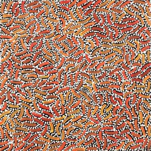 Warlukurlangu Jukurrpa (Fire country Dreaming) by Nathania Nangala Granites