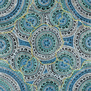 Ngalyipi Jukurrpa (Snakevine Dreaming) - Mina Mina by Kirsty Anne Napanangka Martin