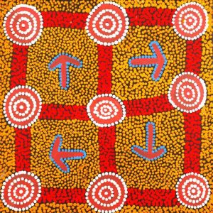 Yankirri Jukurrpa (Emu Dreaming) - Ngarlikirlangu by Michael Japaljarri Wayne