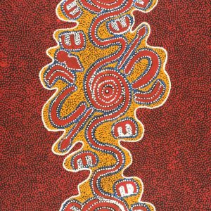 Janganpa Jukurrpa (Brush-tail Possum Dreaming)-  Mawurrji by Ritasha Nampijinpa Martin