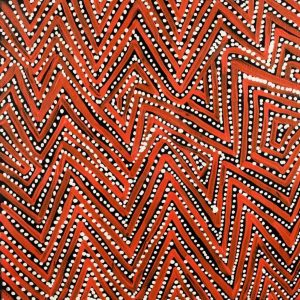 Pamapardu Jukurrpa (Flying Ant Dreaming)  - Warntungurru by Reanne Nampijinpa Brown