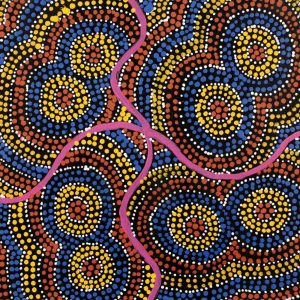 Wanakiji Jukurrpa (Bush Tomato Dreaming) by Teranie Nangala Williams