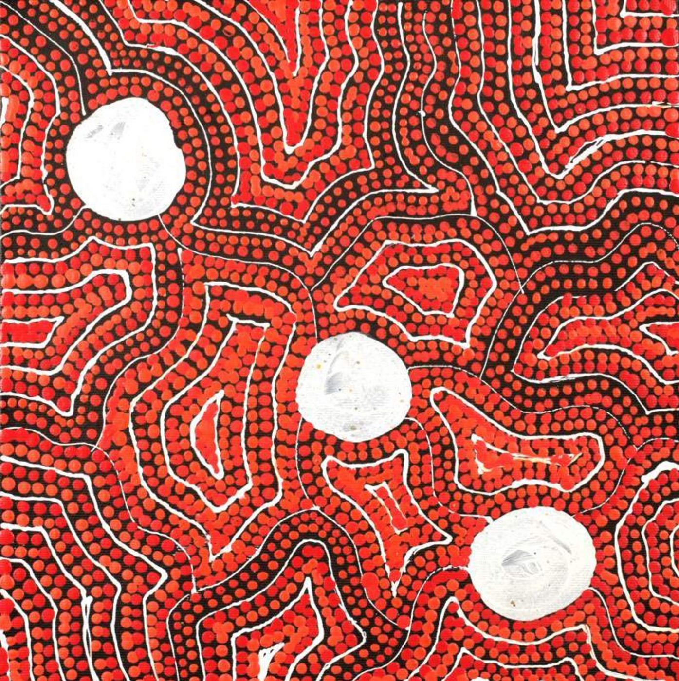 Ngapa Jukurrpa (Water Dreaming) - Wapurtali by Stewart Jupurrurla Kelly