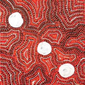 Ngapa Jukurrpa (Water Dreaming) - Wapurtali by Stewart Jupurrurla Kelly