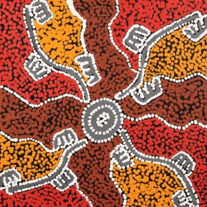 Wardapi Jukurrpa (Goanna Dreaming) - Yarripilangu by Sebastian Japanangka Williams