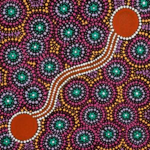 Wanakiji Jukurrpa (Bush Tomato Dreaming) by Ruth Napangardi Langdon