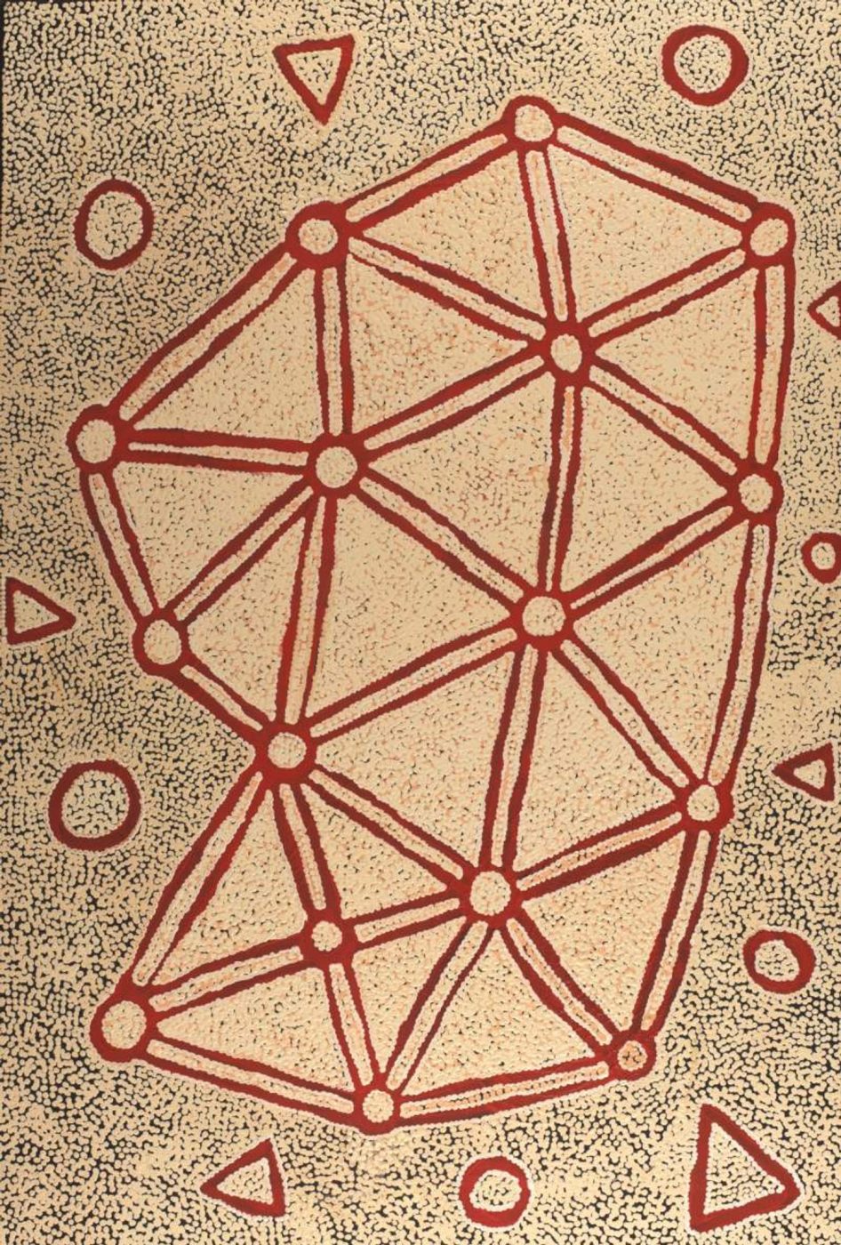 Ngapa Jukurrpa (Water Dreaming) - Wapurtali by Maxie Jampijinpa Pollard