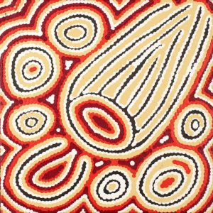 Majardi Jukurrpa (Hairstring Belt/Skirt or Tassel Dreaming) - Mina Mina by Madeleine Napangardi Dixon