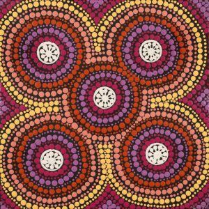 Ngurlu Jukurrpa (Native Seed Dreaming) by Nikesha Nakamarra Langdon