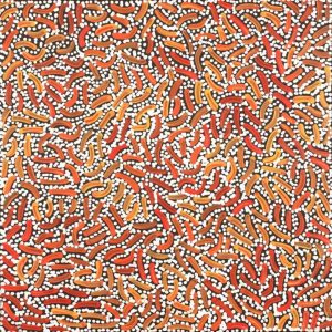 Warlukurlangu Jukurrpa (Fire country Dreaming) by Nathania Nangala Granites