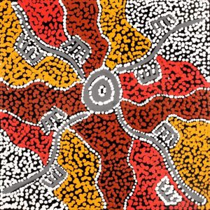 Wardapi Jukurrpa (Goanna Dreaming) - Yarripilangu by Sebastian Japanangka Williams