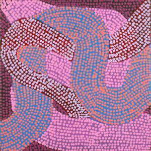 Warlukurlangu Jukurrpa (Fire country Dreaming) by Vanetta Nampijinpa Hudson