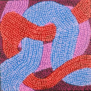 Warlukurlangu Jukurrpa (Fire country Dreaming) by Vanetta Nampijinpa Hudson