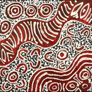 Ngapa Jukurrpa (Water Dreaming)  - Mikanji by Juliette Nampijinpa Brown