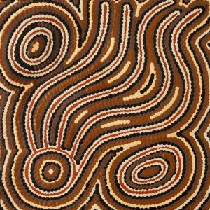 Majardi Jukurrpa (Hairstring Belt/Skirt or Tassel Dreaming) - Mina Mina by Madeleine Napangardi Dixon