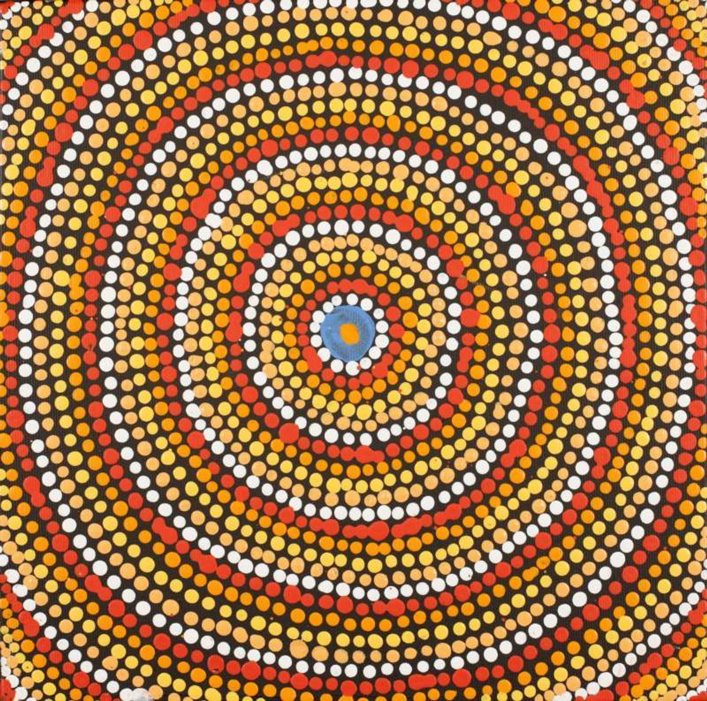 Pirlarla Jukurrpa (Dogwood Tree Bean Dreaming) by Stephen Jakamarra Walker
