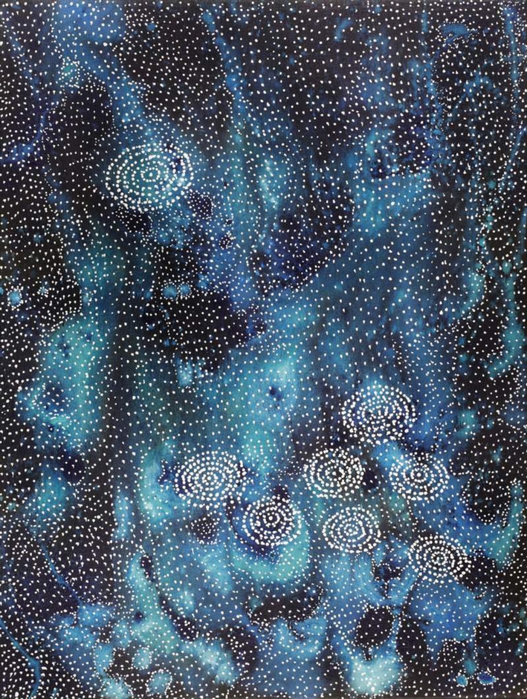 Napaljarri-warnu Jukurrpa (Seven Sisters Dreaming) by Athena Nangala Granites
