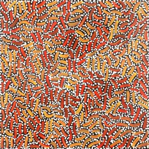 Warlukurlangu Jukurrpa (Fire country Dreaming) by Nathania Nangala Granites