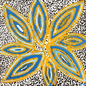 Ngapa Jukurrpa (Water Dreaming)  - Mikanji by Juliette Nampijinpa Brown