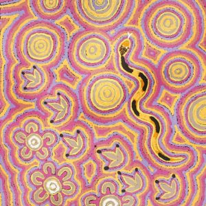 Warna Jukurrpa (Snake Dreaming) by Damaris Nakamarra Gordon