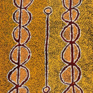 Pamapardu Jukurrpa (Flying Ant Dreaming)  - Warntungurru by Bernard Japanangka Watson